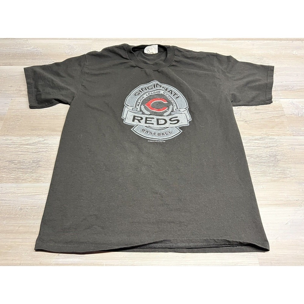 Vintage Y2K Cincinnati Reds CSA T Shirt Sports Tee Men's‎ Large Black